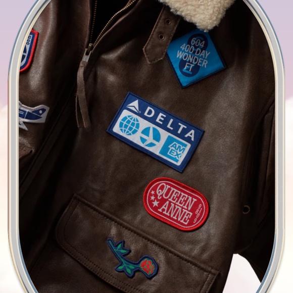Exclusive Limited Edition Delta x Amex Leather Bomber Jacket | Size S & L - Picture 4 of 10